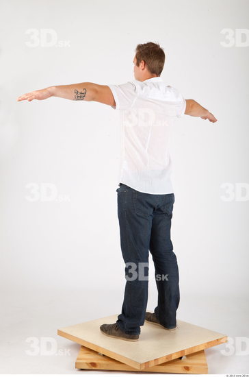 Whole Body Man T poses Casual Average Studio photo references