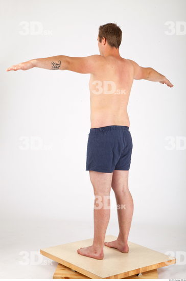 Whole Body Man T poses Casual Underwear Average Studio photo references