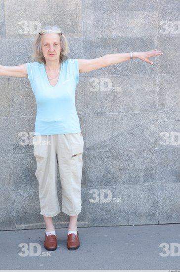 Whole Body Woman T poses White Casual Average