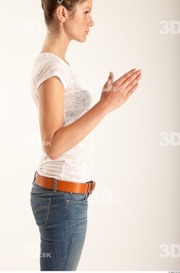 Arm Woman Animation references White Formal T shirt Slim