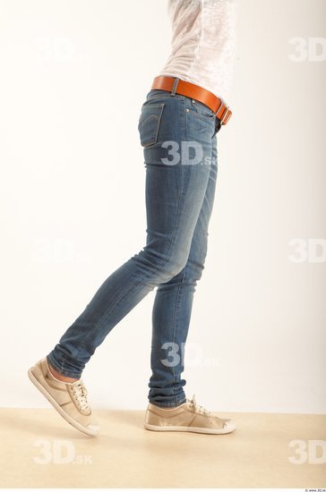 Leg Woman Animation references White Formal Jeans Slim