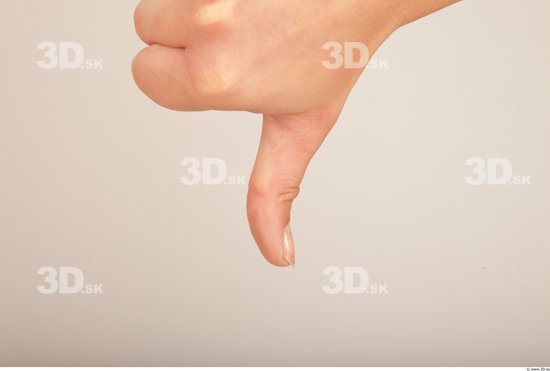 Fingers Whole Body Woman Casual Slim Studio photo references