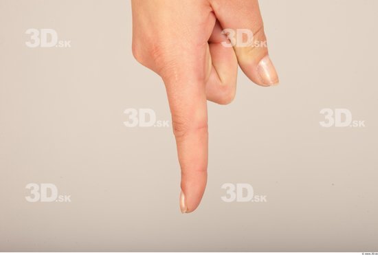 Fingers Whole Body Woman Casual Slim Studio photo references