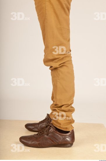 Calf Whole Body Man Casual Trousers Average Studio photo references