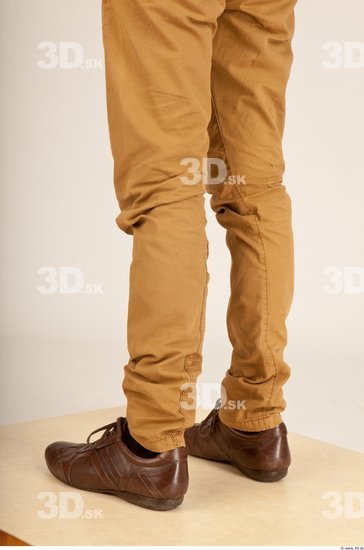 Calf Whole Body Man Casual Trousers Average Studio photo references