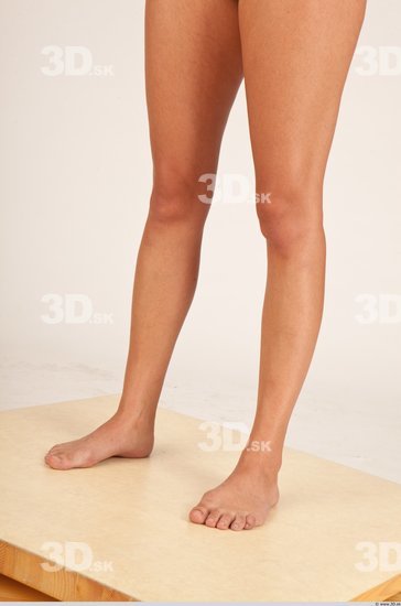 Calf Whole Body Woman Nude Formal Slim Studio photo references