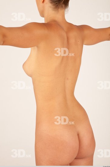 Whole Body Back Woman Nude Formal Slim Studio photo references