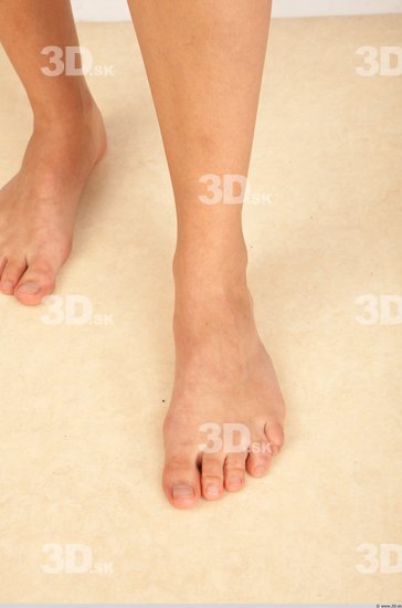 Foot Whole Body Woman Formal Slim Studio photo references