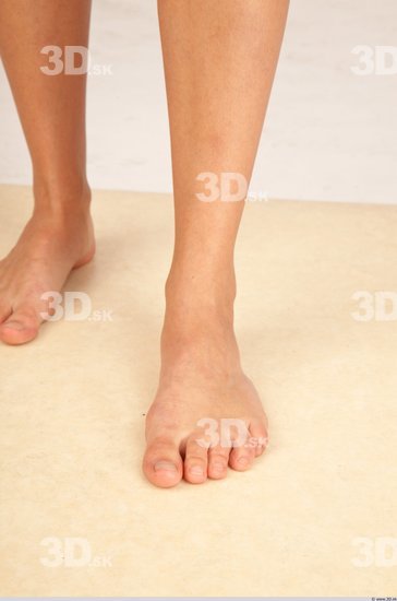 Foot Whole Body Woman Formal Slim Studio photo references