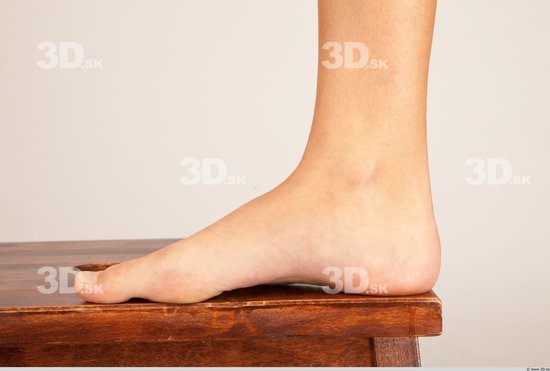 Foot Whole Body Woman Formal Slim Studio photo references