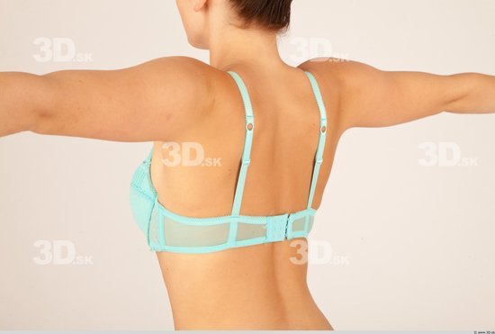 Whole Body Back Woman Casual Underwear Bra Slim Studio photo references