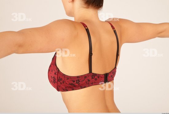 Whole Body Back Woman Casual Underwear Bra Slim Studio photo references