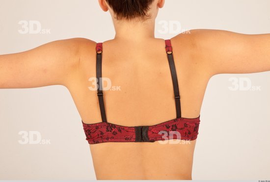 Whole Body Back Woman Casual Underwear Bra Slim Studio photo references