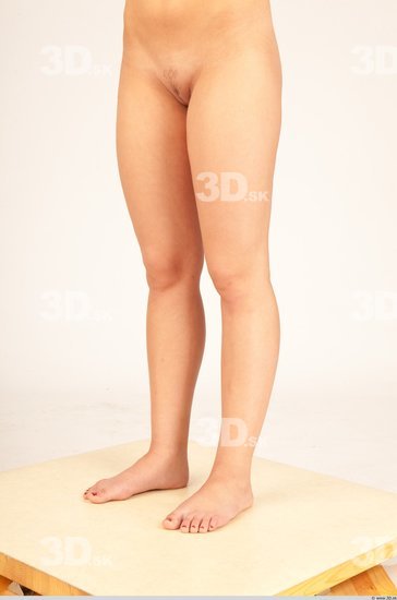 Leg Whole Body Woman Nude Casual Slim Studio photo references