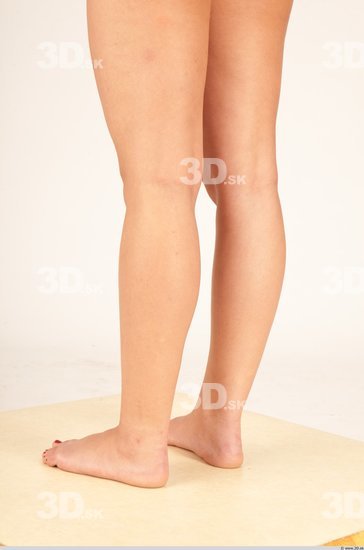 Calf Whole Body Woman Nude Casual Slim Studio photo references