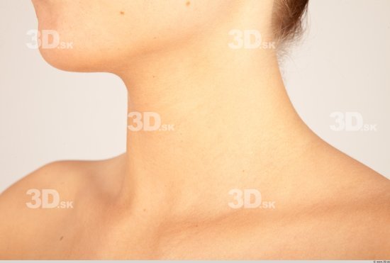 Neck Whole Body Woman Casual Slim Studio photo references