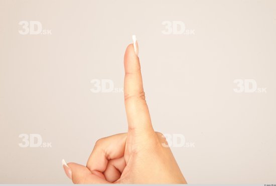 Fingers Whole Body Woman Casual Slim Studio photo references