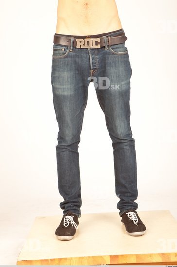 Leg Whole Body Man Casual Jeans Athletic Studio photo references