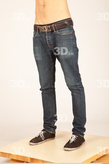 Leg Whole Body Man Casual Jeans Athletic Studio photo references