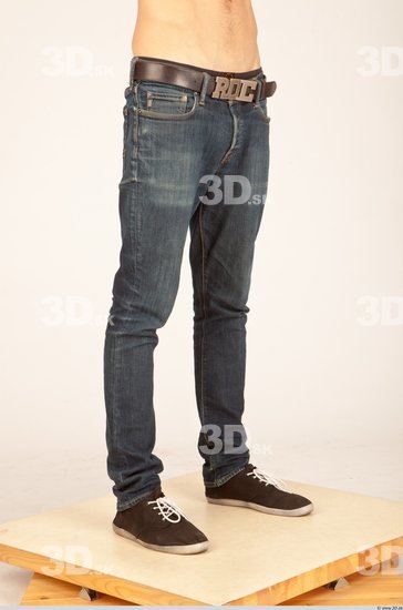 Leg Whole Body Man Casual Jeans Athletic Studio photo references