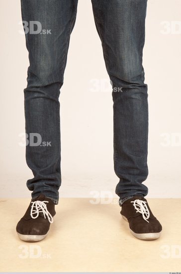 Calf Whole Body Man Casual Jeans Athletic Studio photo references