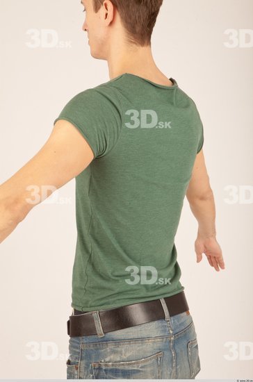 Whole Body Man White Casual Athletic Male Studio Poses