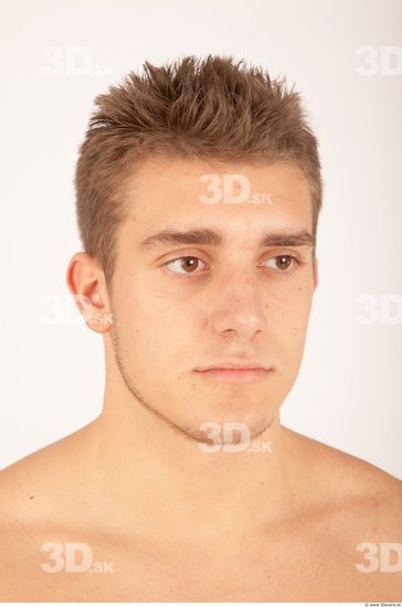 Whole Body Man White Nude Muscular Male Studio Poses