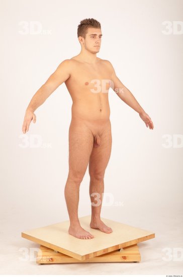 Whole Body Man White Nude Muscular Male Studio Poses