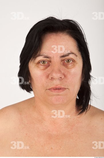 Whole Body Woman White Nude Overweight Wrinkles Female Studio Poses