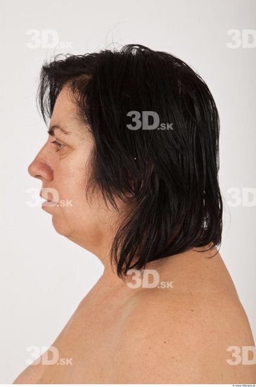 Whole Body Woman White Nude Overweight Wrinkles Female Studio Poses