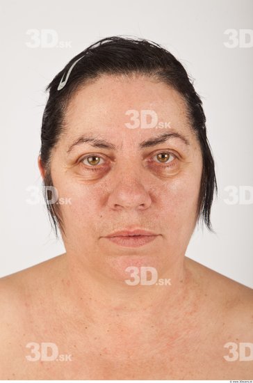 Whole Body Woman White Nude Overweight Wrinkles Female Studio Poses