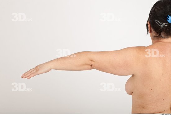 Whole Body Woman White Nude Overweight Wrinkles Female Studio Poses