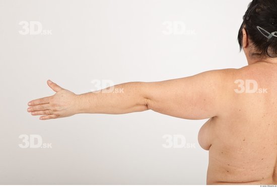 Whole Body Woman White Nude Overweight Wrinkles Female Studio Poses