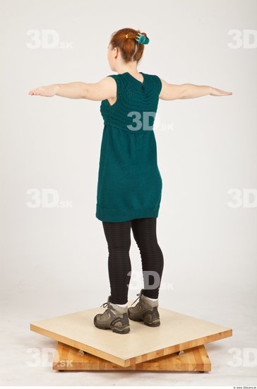 Whole Body Woman White Casual Average Female Studio Poses