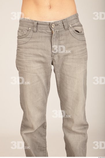 Thigh Whole Body Man Casual Jeans Slim Studio photo references