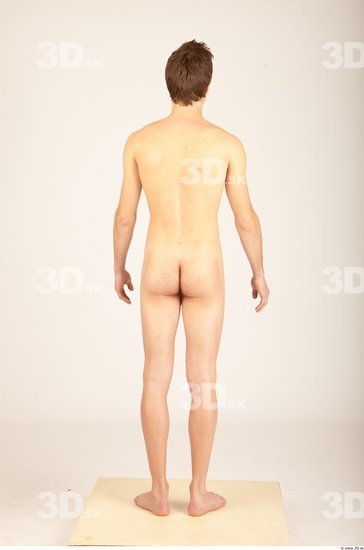 Whole Body Man Animation references Nude Casual Slim Studio photo references