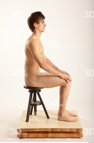 Whole Body Man Artistic poses White Nude Slim