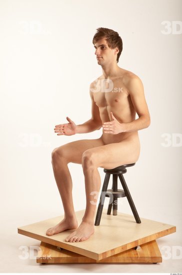 Whole Body Man Artistic poses White Nude Slim