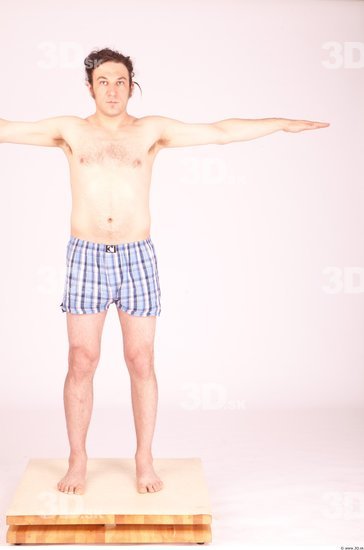 Whole Body Man T poses Underwear Formal Average Studio photo references