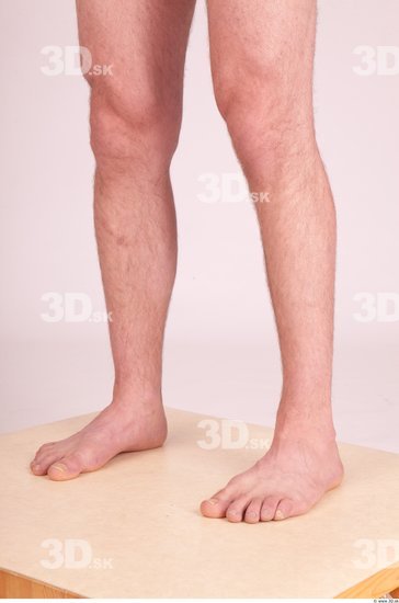 Calf Whole Body Man Nude Formal Average Studio photo references
