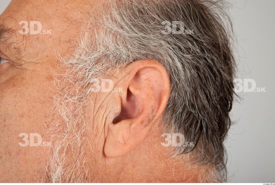 Head Man White Average Wrinkles Male Studio Poses