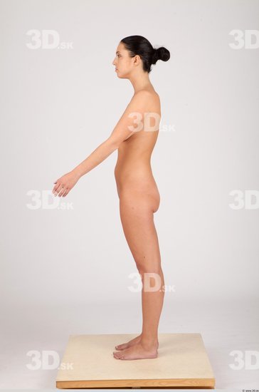 Whole Body Woman Animation references Nude Casual Slim Studio photo references