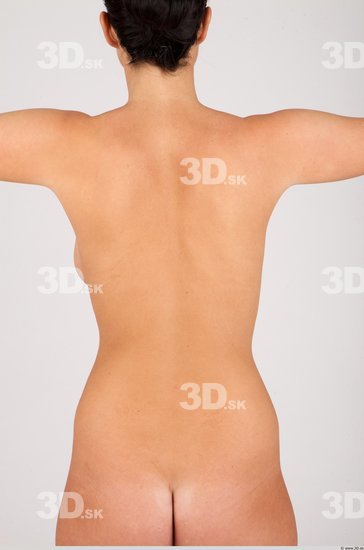 Whole Body Back Woman Animation references Nude Casual Slim Studio photo references