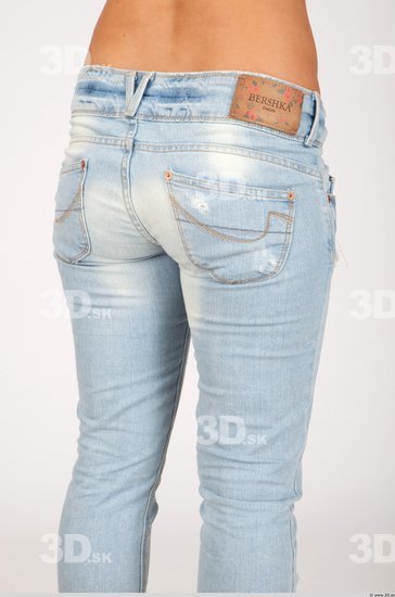 Thigh Whole Body Woman Casual Jeans Slim Studio photo references