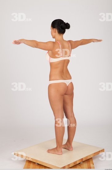 Whole Body Woman T poses Casual Underwear Slim Studio photo references