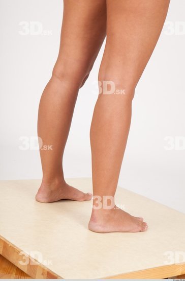 Calf Whole Body Woman Nude Casual Slim Studio photo references