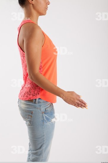 Arm Woman Animation references White Casual Slim Top