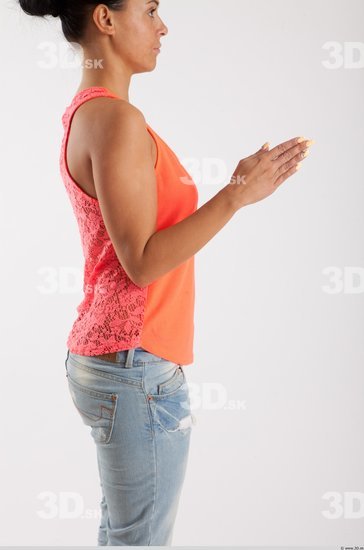 Arm Woman Animation references White Casual Slim Top