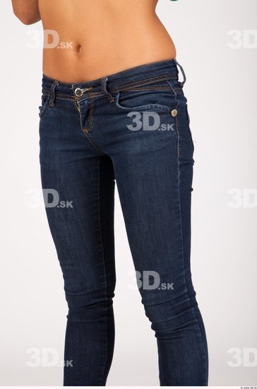 Thigh Whole Body Woman Casual Formal Jeans Slim Studio photo references