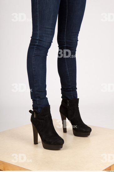 Leg Whole Body Woman Casual Formal Jeans Slim Studio photo references